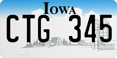 IA license plate CTG345
