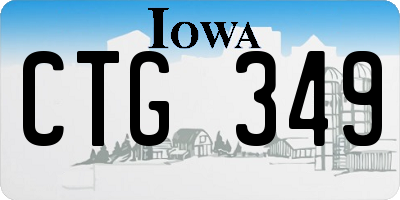 IA license plate CTG349