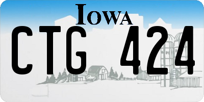 IA license plate CTG424