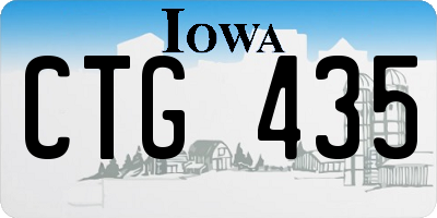 IA license plate CTG435
