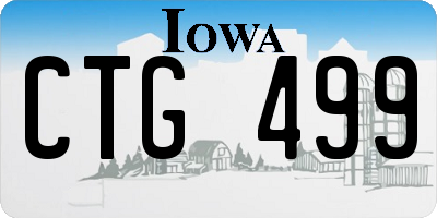 IA license plate CTG499