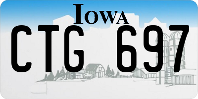 IA license plate CTG697