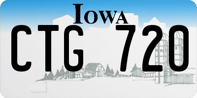 IA license plate CTG720