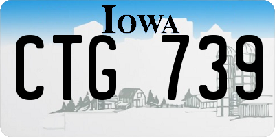 IA license plate CTG739