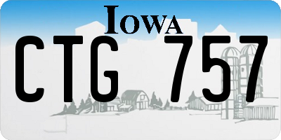 IA license plate CTG757