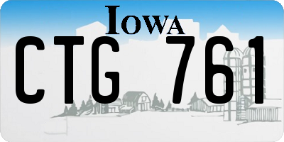 IA license plate CTG761