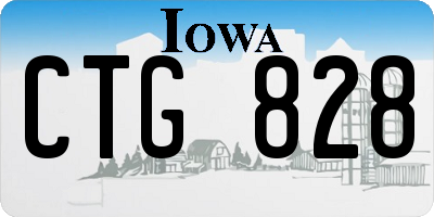 IA license plate CTG828