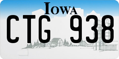 IA license plate CTG938