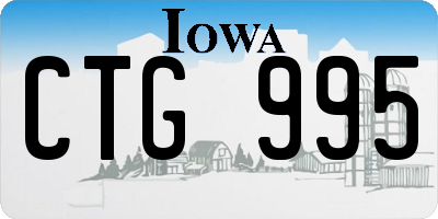 IA license plate CTG995