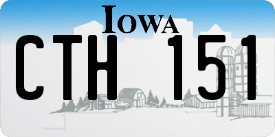 IA license plate CTH151