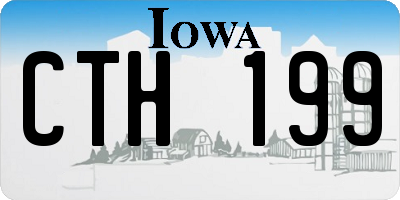 IA license plate CTH199