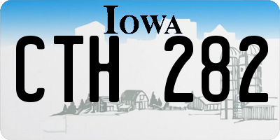 IA license plate CTH282