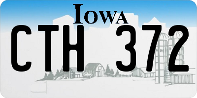 IA license plate CTH372