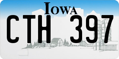 IA license plate CTH397