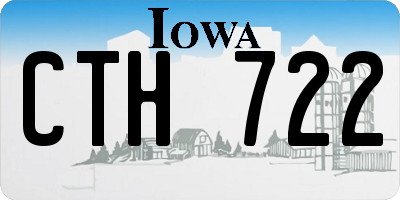 IA license plate CTH722
