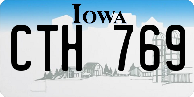 IA license plate CTH769