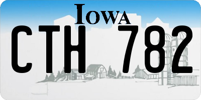 IA license plate CTH782