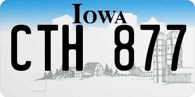IA license plate CTH877