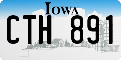 IA license plate CTH891