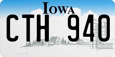 IA license plate CTH940