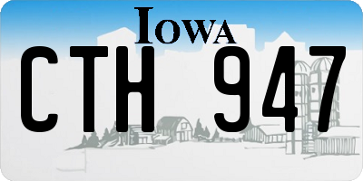IA license plate CTH947