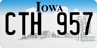 IA license plate CTH957