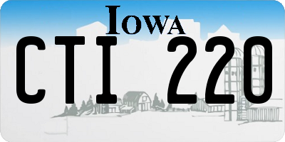 IA license plate CTI220