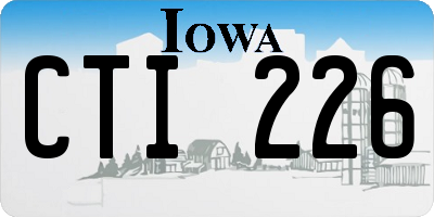 IA license plate CTI226