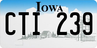IA license plate CTI239