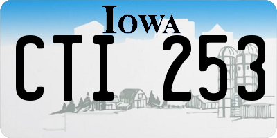 IA license plate CTI253