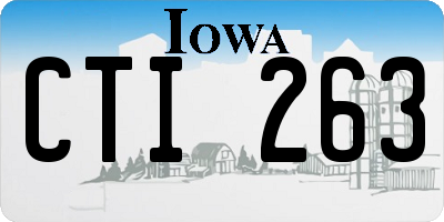 IA license plate CTI263