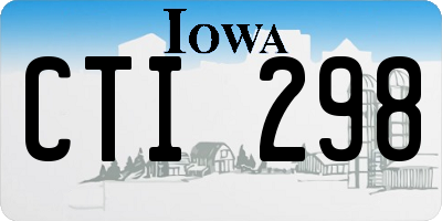 IA license plate CTI298