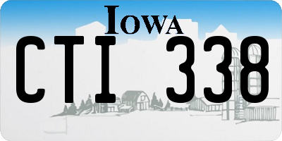 IA license plate CTI338