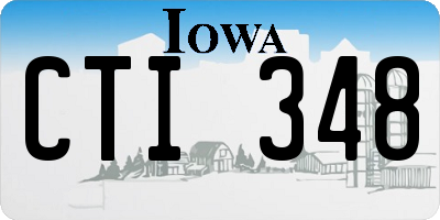 IA license plate CTI348