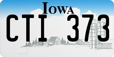 IA license plate CTI373