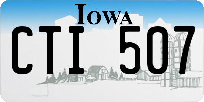 IA license plate CTI507