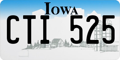 IA license plate CTI525
