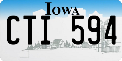 IA license plate CTI594