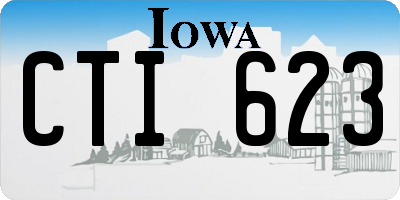 IA license plate CTI623