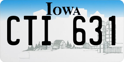IA license plate CTI631