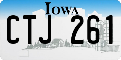 IA license plate CTJ261