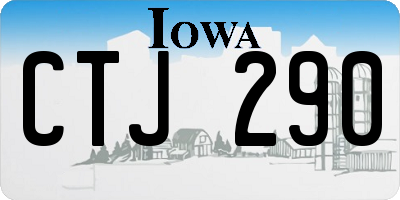 IA license plate CTJ290