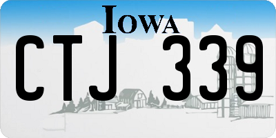 IA license plate CTJ339