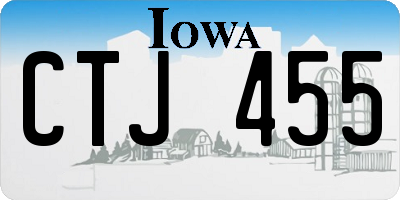 IA license plate CTJ455