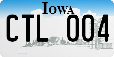 IA license plate CTL004