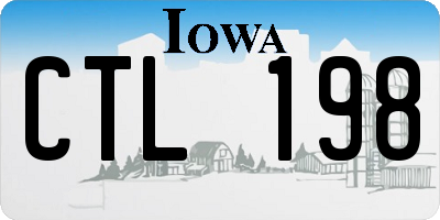IA license plate CTL198