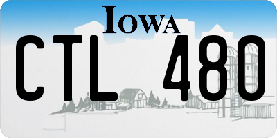 IA license plate CTL480