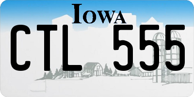 IA license plate CTL555
