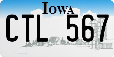 IA license plate CTL567