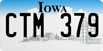IA license plate CTM379